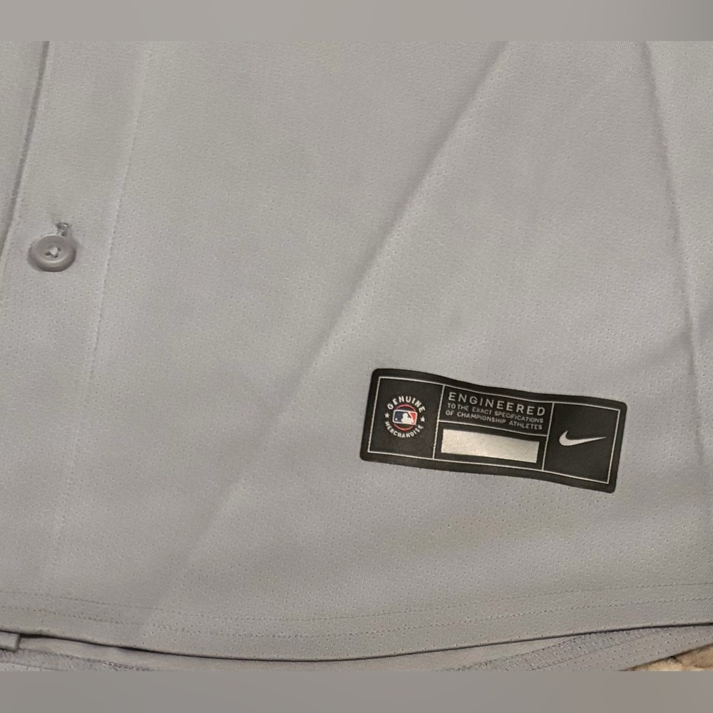 Nike Authentic Cincinnati Reds Baseball MLB Gray Jersey Men’s Sz: Large - Picture 5 of 6